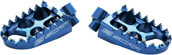 CRF 450 R (2002 - 2023) scar evolution footpegs - honda/kawasaki blue color | SCAR