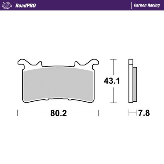 CBR 1000 RR-R SP (2020 - 2023) street bike roadpro brake pads carbon racing with nrs technology designed for track use only | MOTO-MASTER