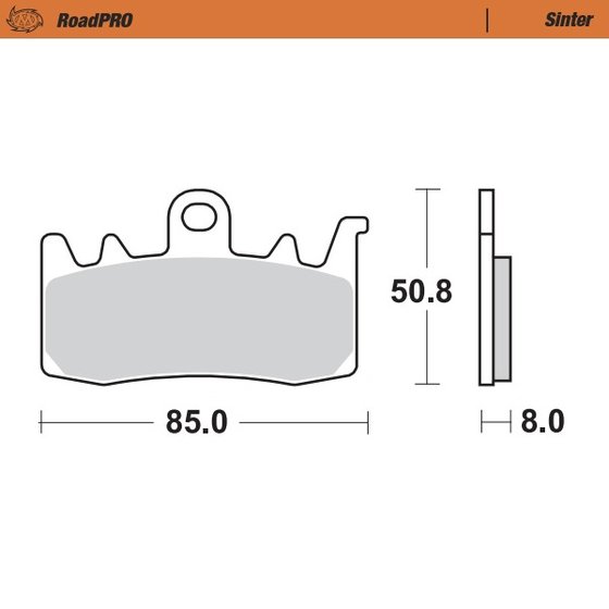 MSX 125 GROM (2014 - 2022) sintered front brake pad | MOTO-MASTER