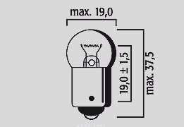 NHX 110 LEAD (2008 - 2013) round 12v 21w ba15s bulbs (pack of 10) | FLOSSER