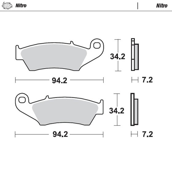 TRX 450 (2004 - 2013) nitro offroad brake pad | MOTO-MASTER