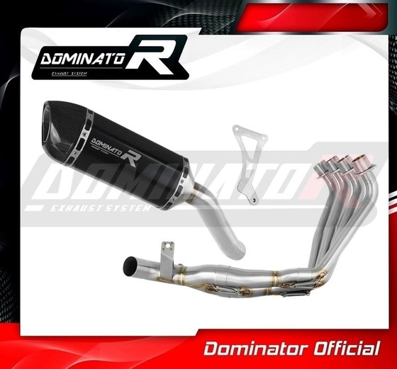 CB 650 F (2014 - 2018) full exhaust system silencer hp1 black | Dominator