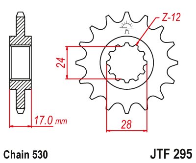 CBR 500 R (1987 - 1988) steel front sprocket | JT Sprockets