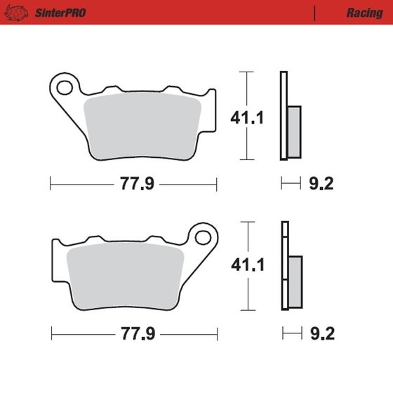 FX 650 VIGOR (1999 - 2000) sintered metal racing brake pads | MOTO-MASTER