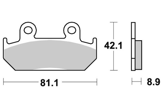 CBR 600 F (1987 - 1994) brakepads ceramic | SBS