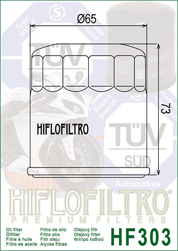 XRV 650 (1988 - 1990) hiflo oil filter hf303c chrome | Hiflofiltro