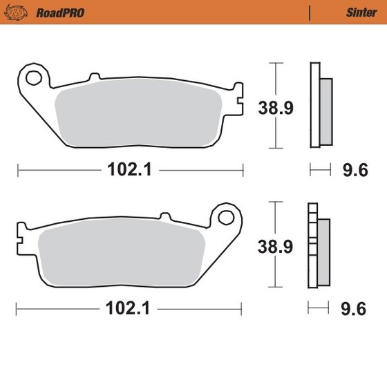 NC 750/700 VULTUS (2015 - 2016) sintered front brake pad | MOTO-MASTER