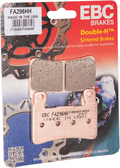 CB 1300 S (2005 - 2009) usa made double-h series sintered brake pads | EBC