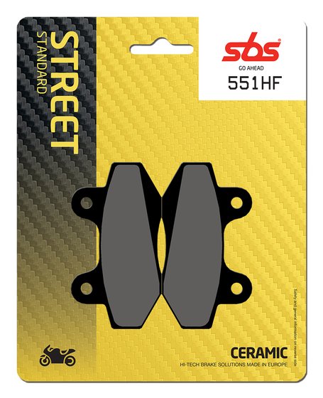 CMX 250 REBEL (1985 - 2012) brakepads ceramic | SBS