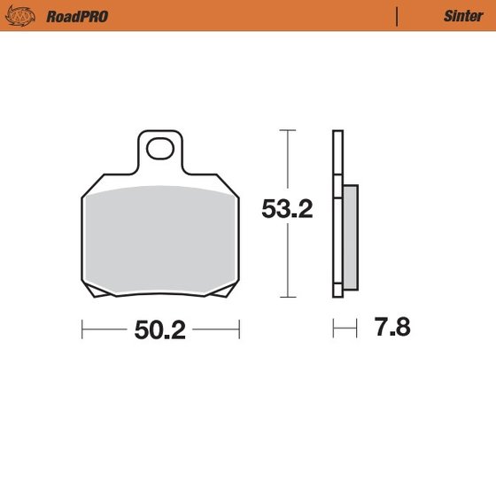 CBR 1000 RR (2016 - 2021) sintered rear brake pad | MOTO-MASTER