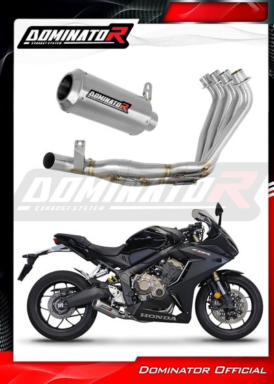 CB 650 R (2019 - 2023) full exhaust system silencer gp | Dominator