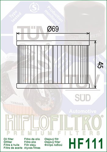 CX 500 (1978 - 1984) hiflo oil filter hf111 | Hiflofiltro