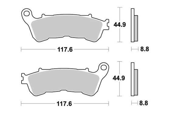 S-WING 125 (2007 - 2011) brakepads maxi sinter | SBS