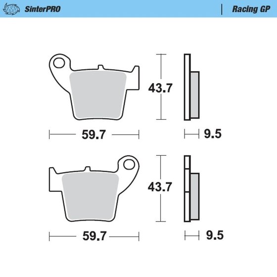 CRF 450 X (2005 - 2022) racing brake pads | MOTO-MASTER