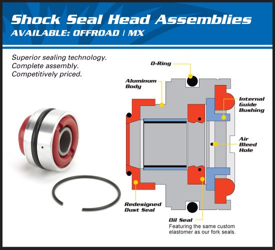 CRF 250 X (2004 - 2005) rear shock seal head kit | All Balls