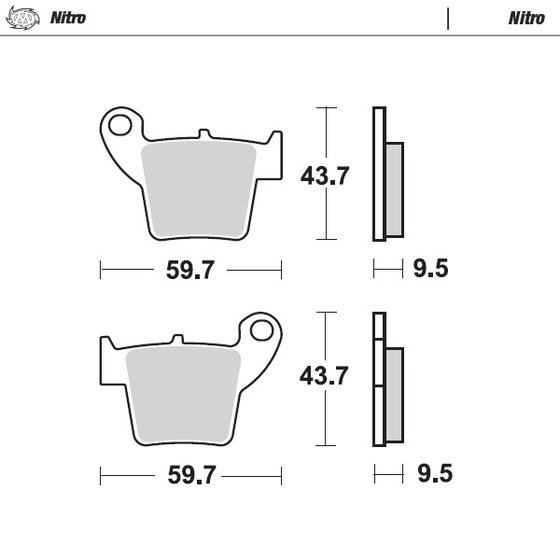 CRF 150 R (2007 - 2022) brake pads | MOTO-MASTER