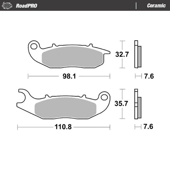 CRF 250 M (2014 - 2015) ceramic brake pad - roadpro | MOTO-MASTER