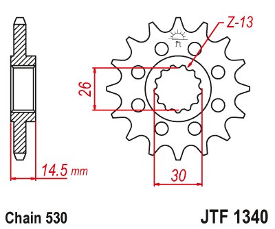 CB 1100 (2014 - 2015) steel front sprocket | JT Sprockets