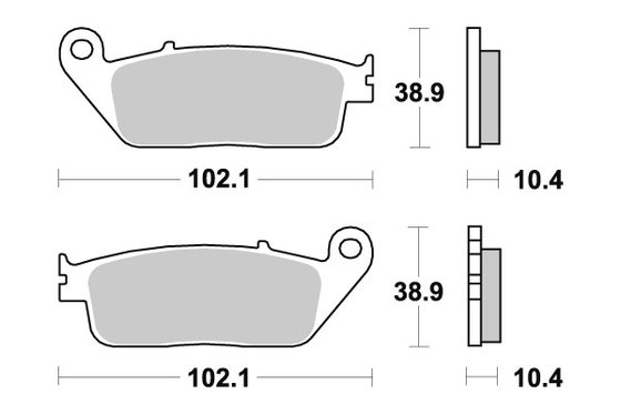 ST 1100 PAN EUROPEAN (1990 - 2002) brakepads sintered | SBS