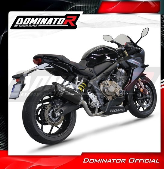 CBR 650 (2019 - 2023) full exhaust system silencer hp1 black | Dominator