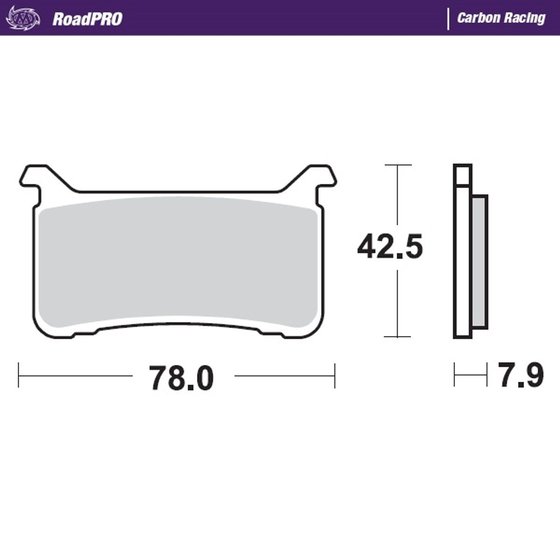 CBR 1000 RR (2017 - 2021) carbon racing brake pads | MOTO-MASTER