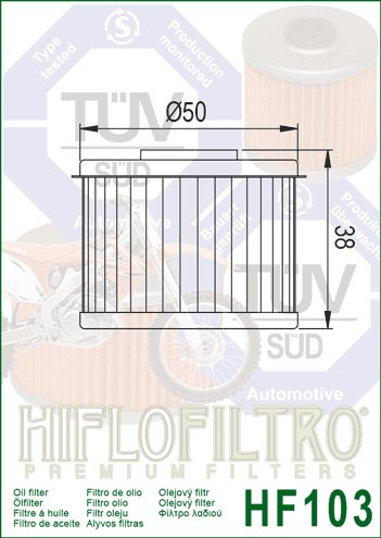 CRF 300 RALLY LR (2021 - 2022) oil filter | Hiflofiltro