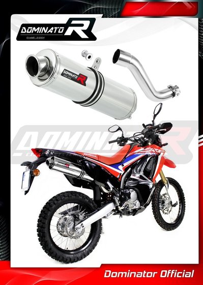 CRF 250 L RALLY (2017 - 2019) exhaust silencer round | Dominator