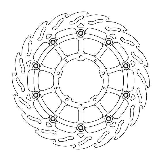 CBR 1000 RR-R SP (2020 - 2022) flame floating brake rotor | MOTO-MASTER