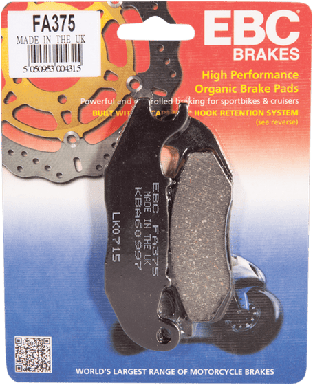 MONKEY Z 125 (2018 - 2022) british made organic fa series brake pads | EBC