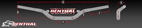 CRF 150 F (2003 - 2009) high rise handlebar | RENTHAL