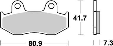 XL 600 V TRANSALP (1987 - 1987) nitro offroad brake pad | MOTO-MASTER