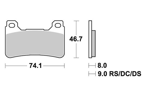 CBR 1000 RR (2004 - 2016) brakepads sintered | SBS