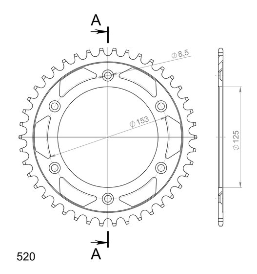 CRF 300 L (2021 - 2022) supersprox rear sprocket 210.40 | Supersprox