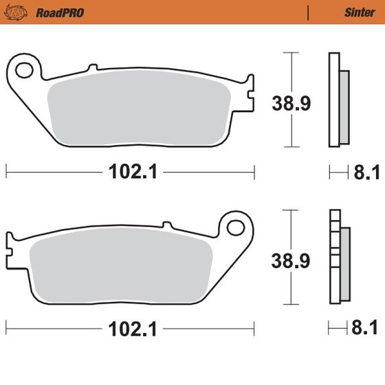 GL 1500 VALKYRIE (1997 - 2003) sintered front brake pad | MOTO-MASTER