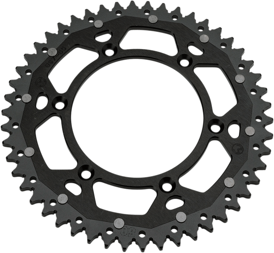 CR 250 R (1984 - 2007) dual mse rear sprocket - 48 teeth, 520 pitch, black/natural | MOOSE RACING