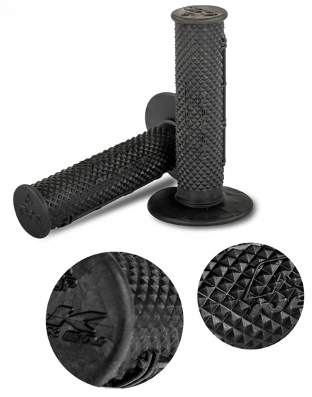 CR 500 (1987 - 2001) black diamond rubber grips | NEKEN