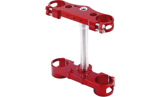 CRF 450 R (2014 - 2020) triple clamp mx-en 22 mm offset aluminium anodized red | KITE