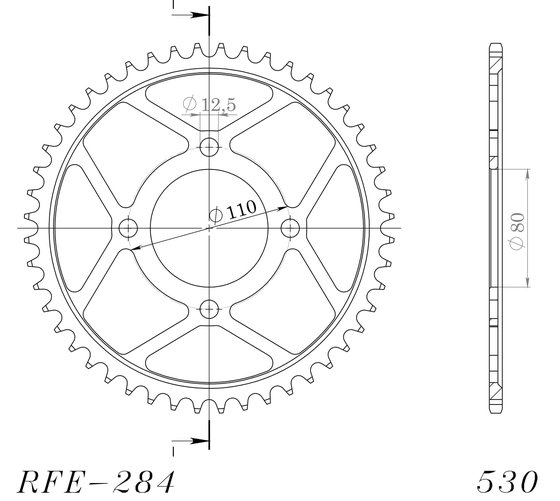 CB 750 (1971 - 1977) supersprox / jt rear sprocket 284.48 | Supersprox