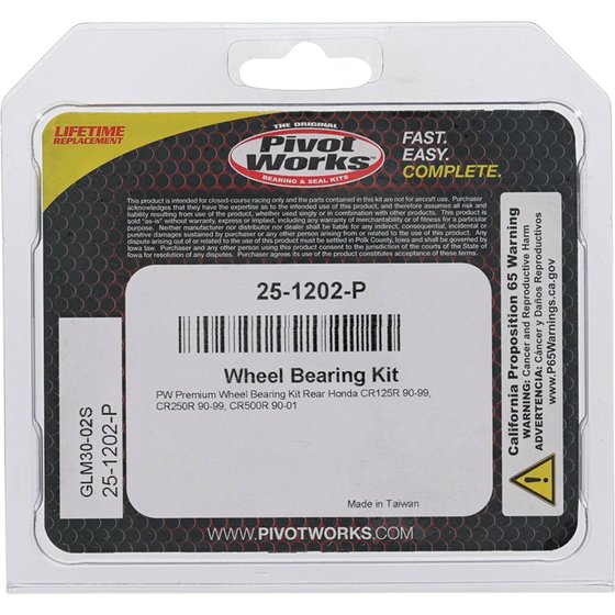 CR 250 R (1990 - 1999) wheel bearing kit rear | All Balls