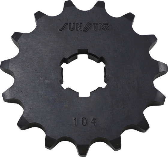 CR 85 R (1986 - 2007) 15t 420 pitch black steel front replacement sprocket | SUNSTAR SPROCKETS