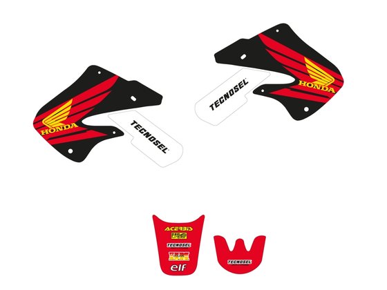 CR 250 R (1997 - 1999) sticker set with seat cover | TECNOSEL