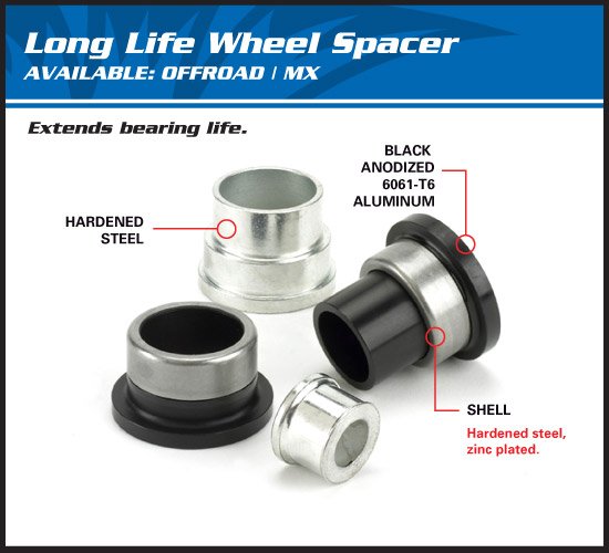 CR 250 R (1992 - 1994) wheel spacer kit front | All Balls