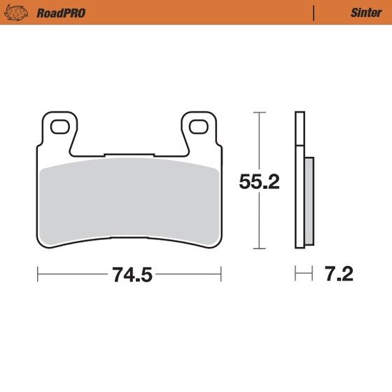 CBR 600 RR (2003 - 2004) sintered front brake pad | MOTO-MASTER