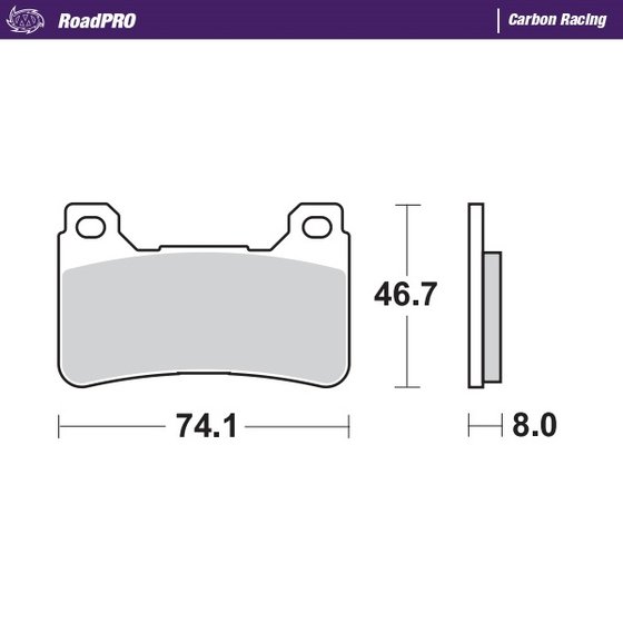 CBR 600 RR (2005 - 2021) carbon racing brake pads | MOTO-MASTER