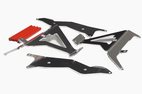 CRF 450 R (2021 - 2022) axp radiator braces red honda crf450r-crf450rx 21 | AXP Racing