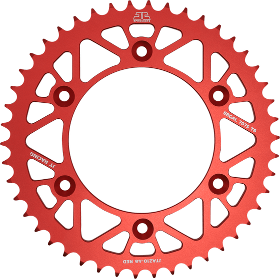 CRF 450 RX (2017 - 2022) 48t rear sprocket in red for honda | JT Sprockets