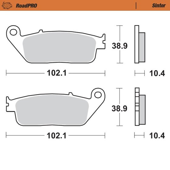 ST 1100 PAN EUROPEAN (1992 - 1995) sintered rear brake pad | MOTO-MASTER