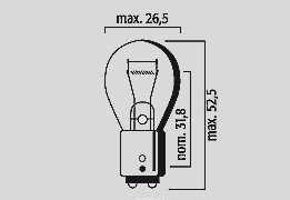 CBR 125 R (2004 - 2012) 12v amber bay15d bulb (10 pack) | FLOSSER