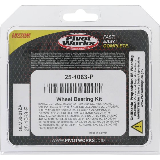 CRF 250 R (2017 - 2020) wheel bearing kit front | All Balls