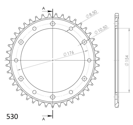 VFR 800 F (1998 - 2013) supersprox / jt rear sprocket 1340.43 | Supersprox